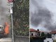 VIDEO. Auto in fiamme a Gorla Maggiore