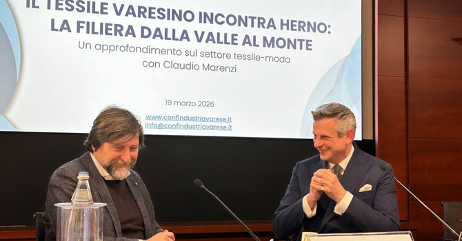 Giuseppe Tronconi con Claudio Marenzi Giuseppe Tronconi con Claudio Marenzi