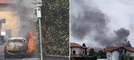 VIDEO. Auto in fiamme a Gorla Maggiore