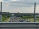 La lunga coda in autostrada tra Solbiate Arno Albizzate e Gallarate in direzione Milano
