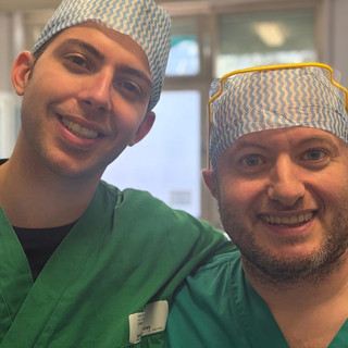 Da sinistra, il dottor Atzeni e il dottor Bonarcina