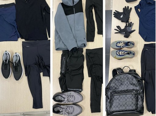 I travestimenti sequestrati dalla polizia locale di Arcisate ai tre stranieri fermati