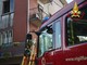 L'intervento dei vigili del fuoco ad Arcisate per un incendio in un appartamento