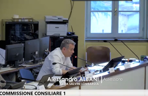 L'assessore Albani in Commissione