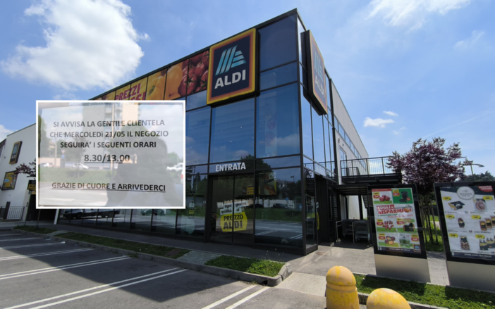 &quot;Grazie e arrivederci&quot;: l'addio silenzioso di Aldi a Sant'Edoardo