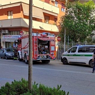 Lo scenario del tragico incidente di via XXV Aprile dove ha perso la vita Paola Abis