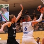 Benzoni in azione nella finale del Campionato del Mondo contro la Germania e, nel riquadro, nell'estate 2022 con il sindaco Emanuele Antonelli