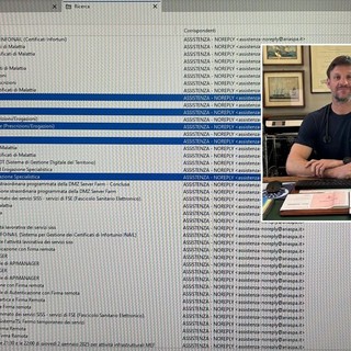 Alcune segnalazioni sui problemi riscontrati con il Siss - Sistema informativo sociosanitario. Nel riquadro il dottor Bisaccia