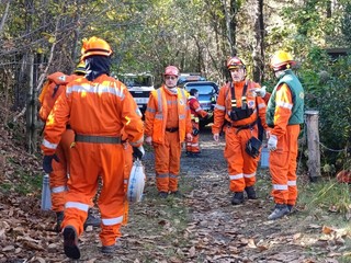 Alcune immagini dell'esercitazione di Brezzo di Bedero dei volontari del Coav Valli del Verbano