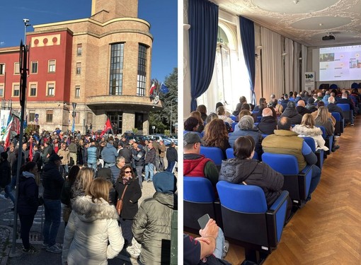 Il presidio dei lavoratori della Beko di Cassinetta a Villa Recalcati che poi hanno assistito alla riunione del Tavolo istituzionale in Provincia Il presidio dei lavoratori della Beko di Cassinetta a Villa Recalcati che poi hanno assistito alla riunione del Tavolo istituzionale in Provincia