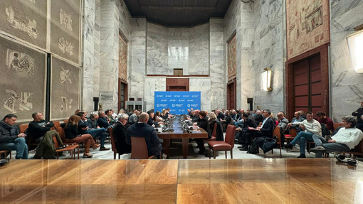 Un'immagine della riunione Beko al Ministero (foto dal sito web del Mimit) Un'immagine della riunione Beko al Ministero (foto dal sito web del Mimit)