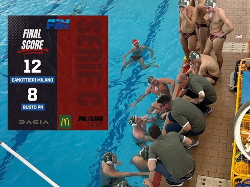 Busto Pallanuoto sconfitta dalla capolista: la Canottieri Milano si impone 12 a 8