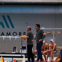Il ds Cattino accanto al coach Crespi
