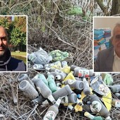 Rifiuti abbandonati in via Baraggioli. Nei riquadri, Matteo Sabba, a sinistra, e Orazio Tallarida, a destra Rifiuti abbandonati in via Baraggioli. Nei riquadri, Matteo Sabba, a sinistra, e Orazio Tallarida, a destra