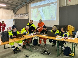 Alcune immagini dell'esercitazione di Brezzo di Bedero dei volontari del Coav Valli del Verbano