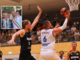Benzoni in azione nella finale del Campionato del Mondo contro la Germania e, nel riquadro, nell'estate 2022 con il sindaco Emanuele Antonelli