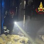 L'incendio nell'abitazione di Cairate