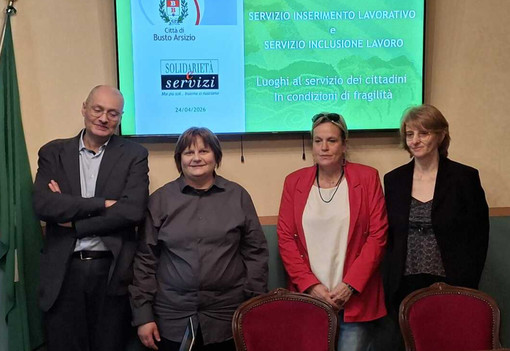 Da sinistra, Filippo Oldrini, Elena Olgiati, Paola Reguzzoni, Simona Mocchetti