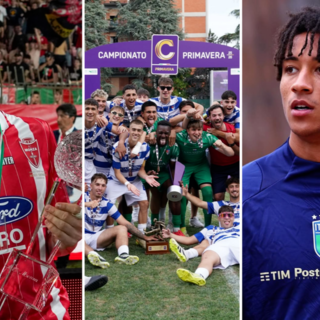 Leonardo Colombo (foto profilo instagram leonardo_colomboo), la Pro Patria Primavera (foto profilo instagram Serie C) e Kevin Zeroli (foto profilo instagram kevin.zeroli)
