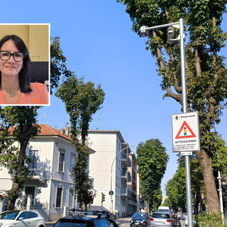 L'assessore Claudia Cozzi e l'incrocio tra viale Pirandello, viale Alfieri e via Milazzo