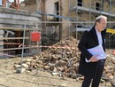 Il sindaco durante il sopralluogo nei giorni scorsi