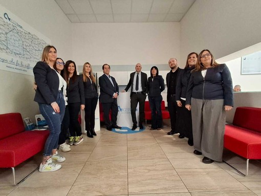 Consulente energetico per le imprese, staff Agesp Energia - Al centro, Paolo Montani ed Emanuele Degni