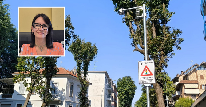 L'assessore Claudia Cozzi e l'incrocio tra viale Pirandello, viale Alfieri e via Milazzo