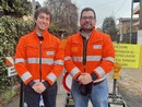 Da sinistra Marco Iannotti e Luigi Santaniello, tecnico progettazione e direzione lavori Alfa
