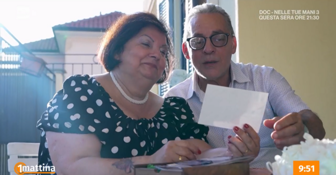 Sposi dopo una separazione durata decenni: Adriana e Riccardo a Unomattina Estate Sposi dopo una separazione durata decenni: Adriana e Riccardo a Unomattina Estate