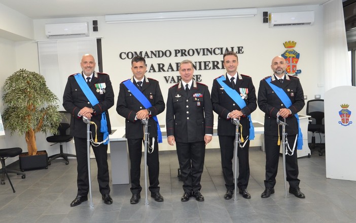 Avvicendamenti al Comando Provinciale dei carabinieri di  Varese: lasciano quattro ufficiali