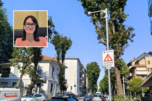 L'assessore Claudia Cozzi e l'incrocio tra viale Pirandello, viale Alfieri e via Milazzo