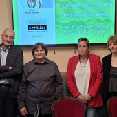 Da sinistra, Filippo Oldrini, Elena Olgiati, Paola Reguzzoni, Simona Mocchetti