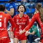 Yukiko Wada, al centro, MVP dell’incontro