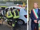 L'incidente e a destra il sindaco Ottaviani L'incidente e a destra il sindaco Ottaviani