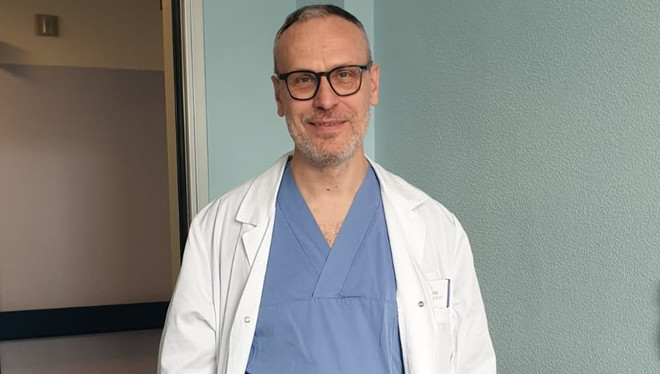 Il Direttore di Urologia, dottor Giovanni Saredi
