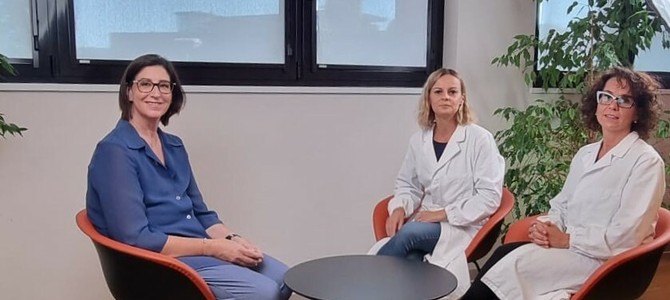 Daniela con le dottoresse Cristina Crepaldi e Vera Basilico
