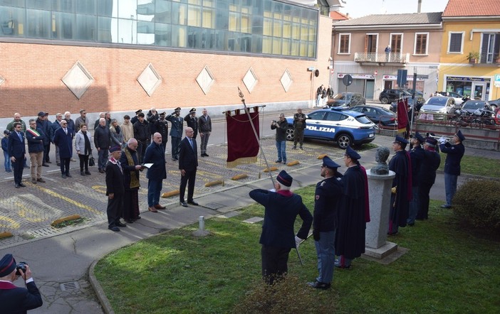 La cerimonia di questa mattina a Gallarate