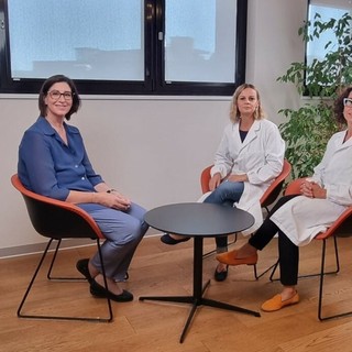 Daniela con le dottoresse Cristina Crepaldi e Vera Basilico