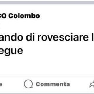 Lo screenshot della pagina Facebook del sindaco di Daverio Marco Colombo hackerata da ormai cinque giorni