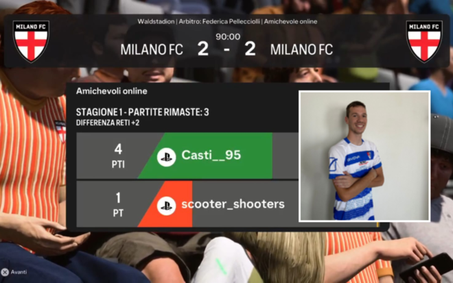 Videogames, Davide Castiglioni in finale nel torneo internazionale di FC25
