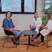 Daniela con le dottoresse Cristina Crepaldi e Vera Basilico Daniela con le dottoresse Cristina Crepaldi e Vera Basilico