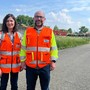 Da sinistra_ Roberta Radice, Assistente direttore lavori Alfa + Cristian Gervasoni, Direttore lavori Alfa