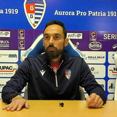 Francesco Bolzoni, allenatore della Pro Patria