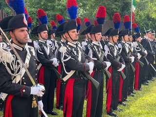 Alcuni momenti della cerimonia tenutasi questo pomeriggio al Comando Provinciale di Varese
