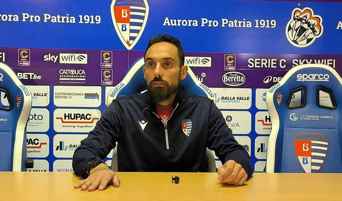 Francesco Bolzoni, allenatore della Pro Patria