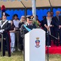 Il comandante provinciale dei carabinieri di  Varese Marco Gagliardo durante il suo discorso