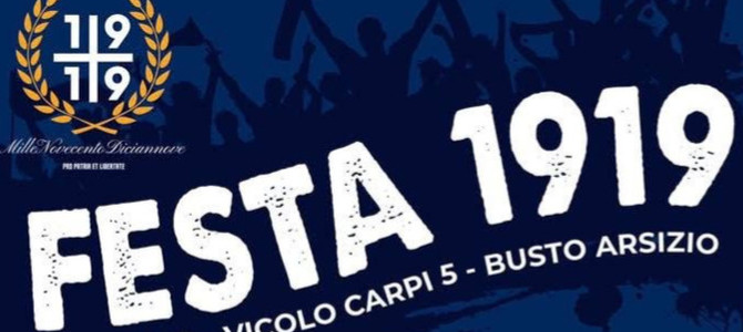 Dibattiti, musica e aggregazione: gli ultrà della Pro Patria si ritrovano per la “Festa 1919”