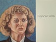 Autoritratto di Franca Carra, 1993, copertina catalogo &quot;50 anni di pittura&quot; con testo di Gilberto Facchinetti
