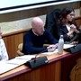 Al centro, il sindaco Marco Baroffio