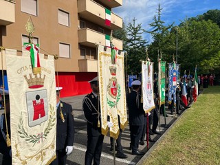 Alcuni momenti della cerimonia tenutasi questo pomeriggio al Comando Provinciale di Varese